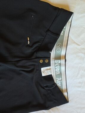 Devon Aire Black Full Seat Equestrian Breeches 36R